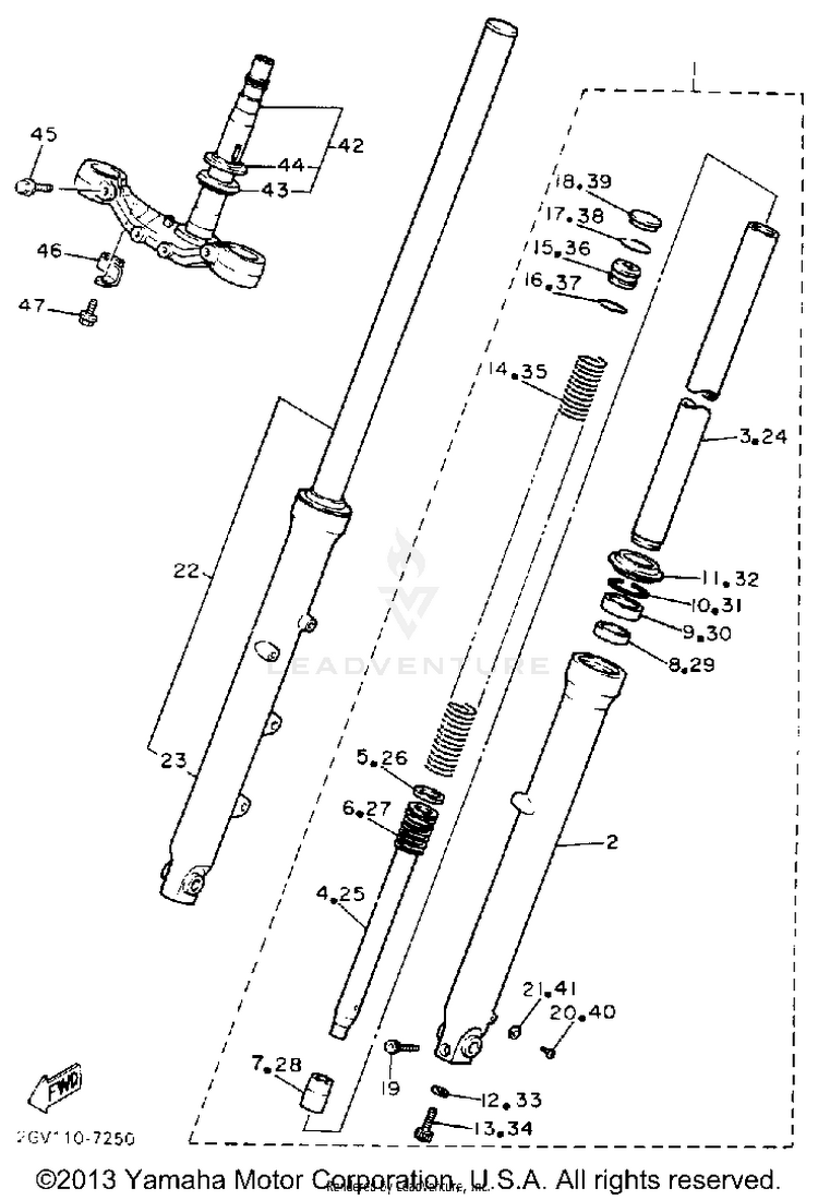 Front Fork Schematic
