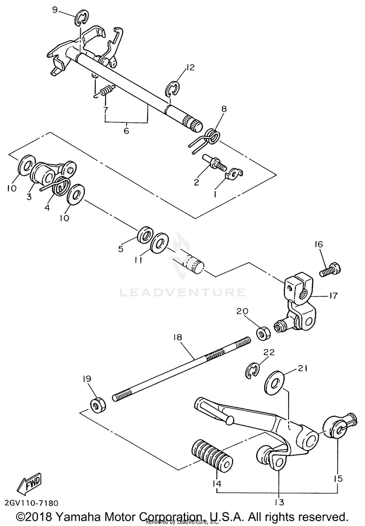 Shift Shaft Schematic