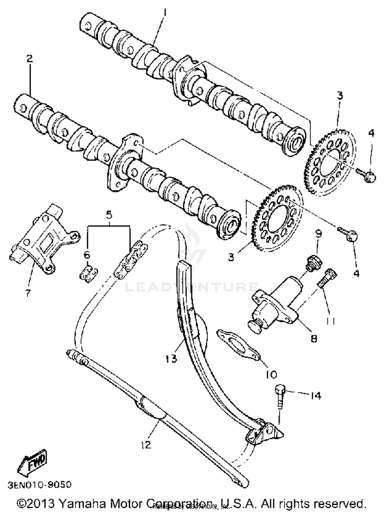 Camshaft Chain Schematic