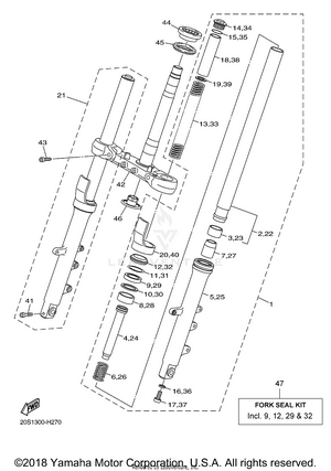 Front Fork Schematic