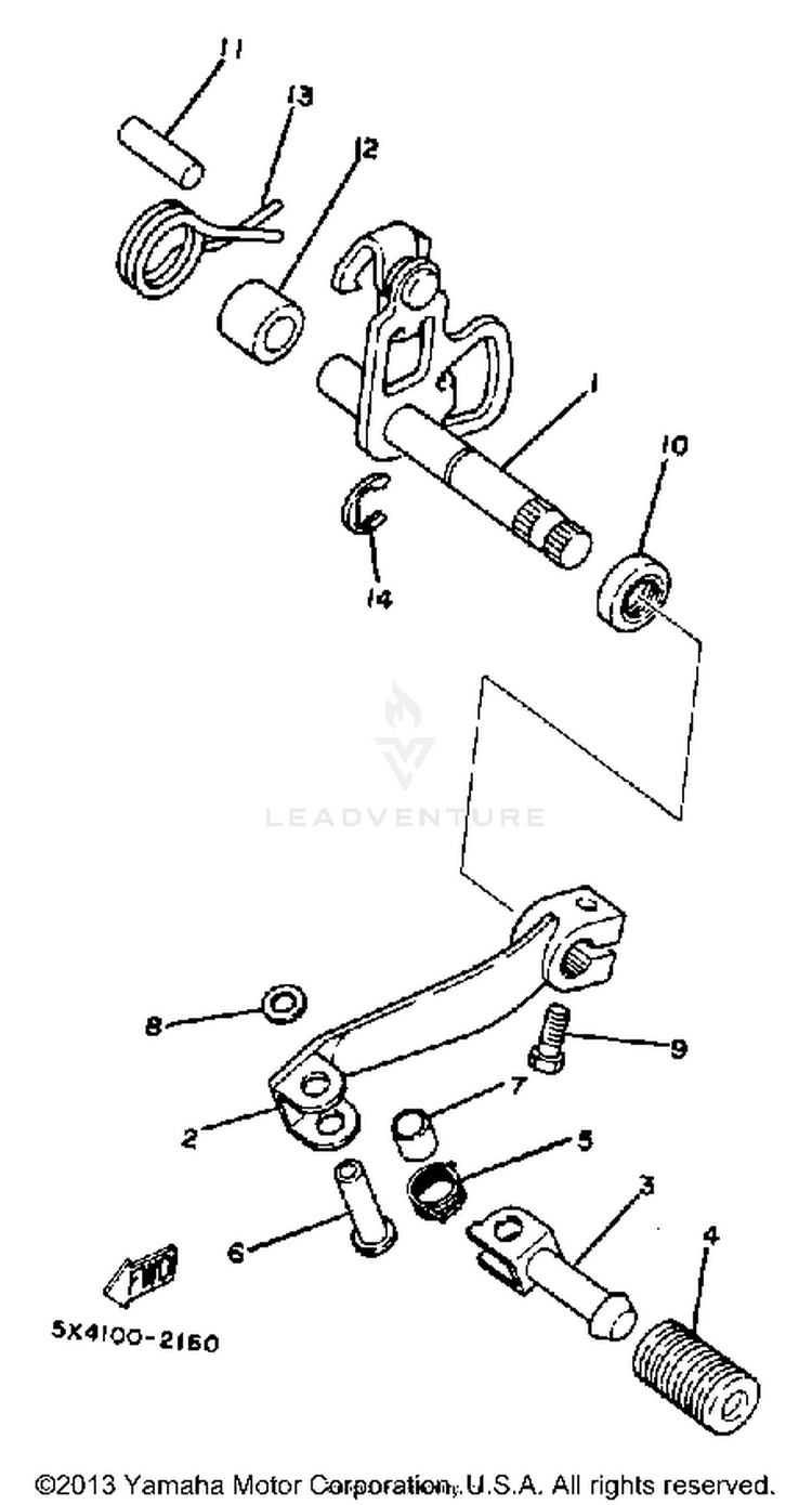 Shift Shaft Schematic