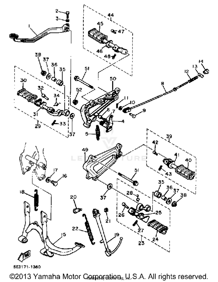 Stand Footrest Schematic