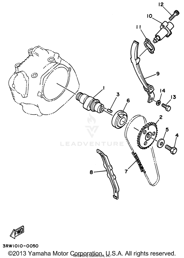 Camshaft Chain Schematic
