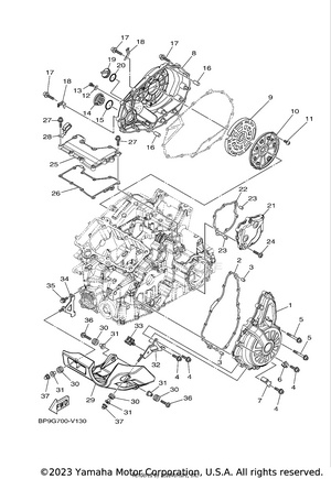 Crankcase Cover 1 Schematic