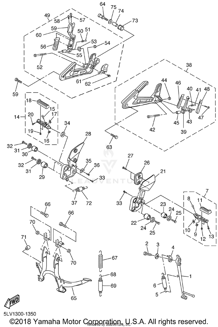 Stand Footrest Schematic