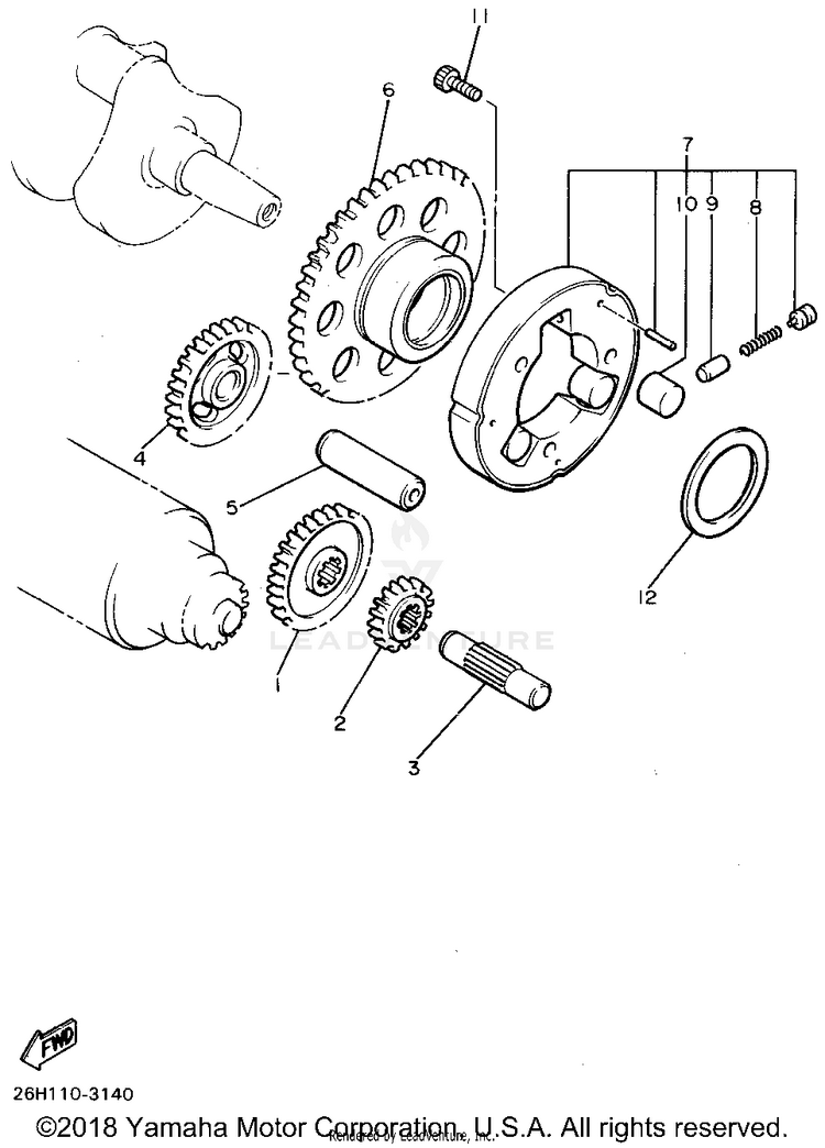 Starter Clutch Schematic