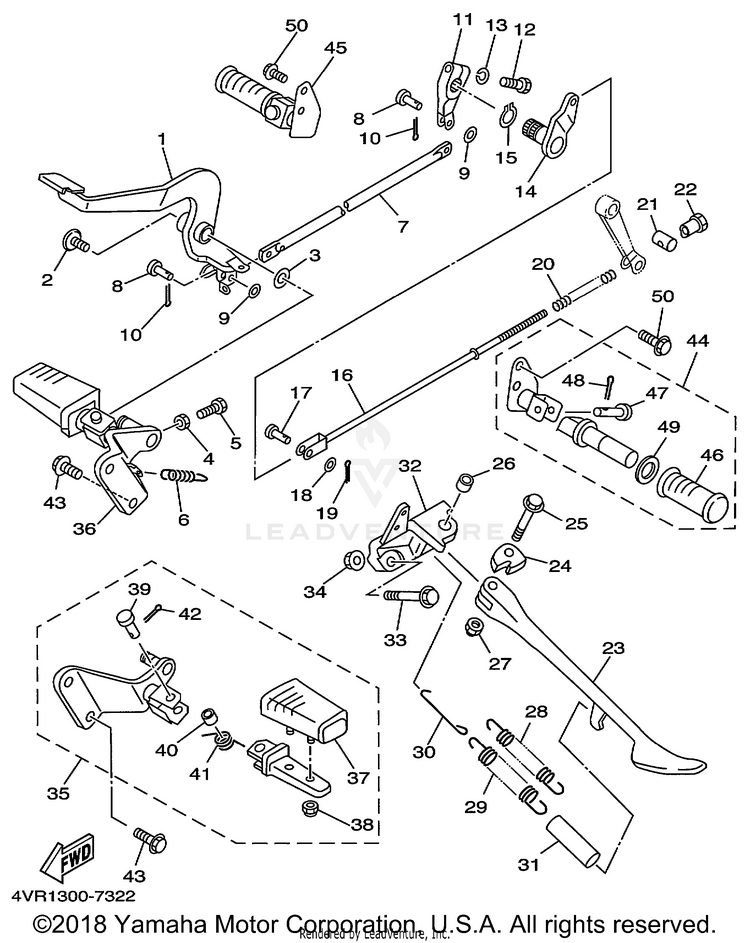 Stand Footrest Schematic