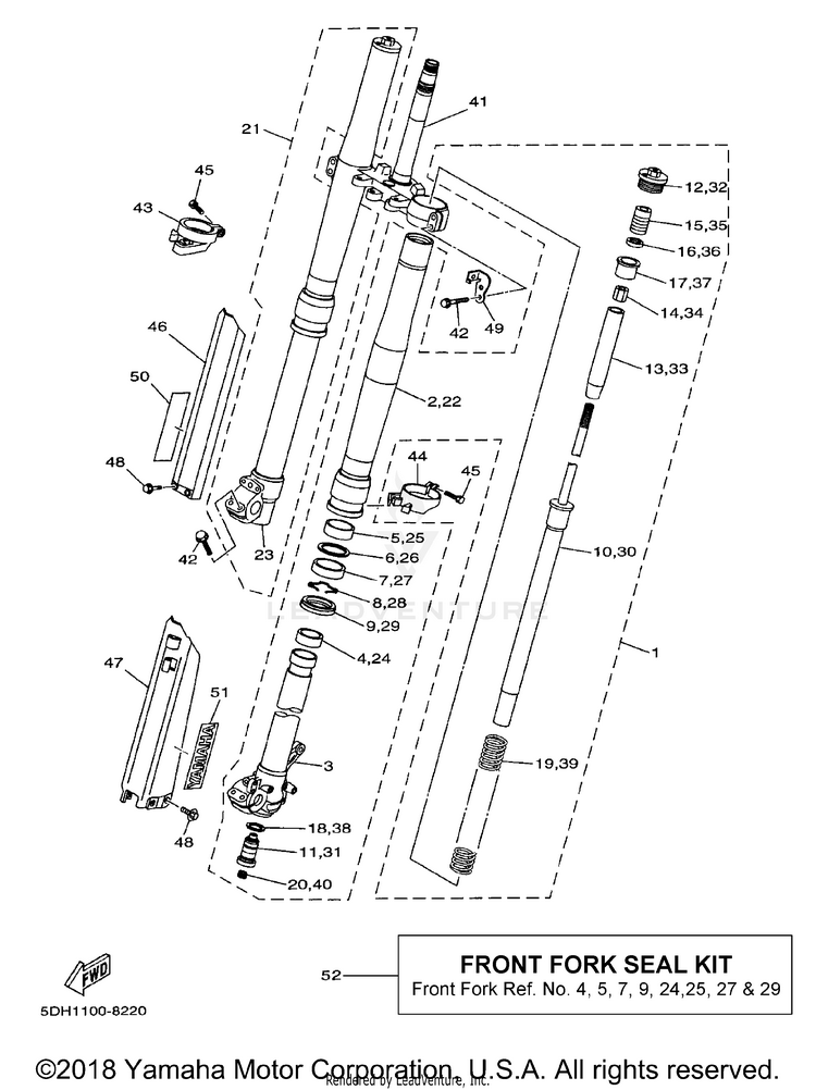 Front Fork Schematic