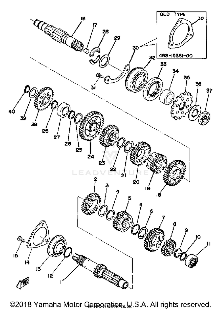 Transmission 250b - C - 400b - C Schematic