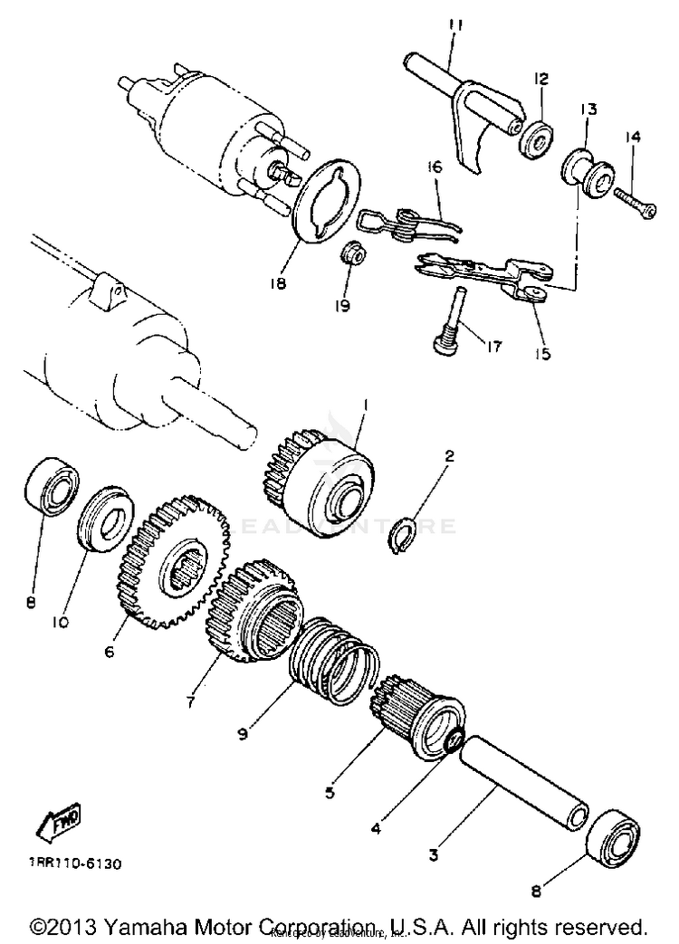 Starter Clutch Schematic