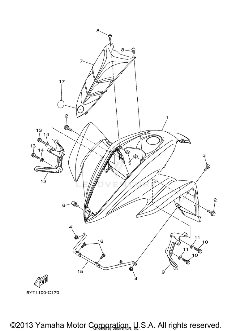 Front Fender Schematic