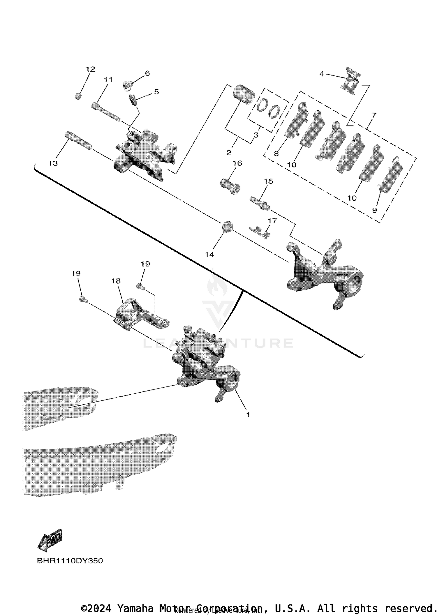 REAR BRAKE CALIPER