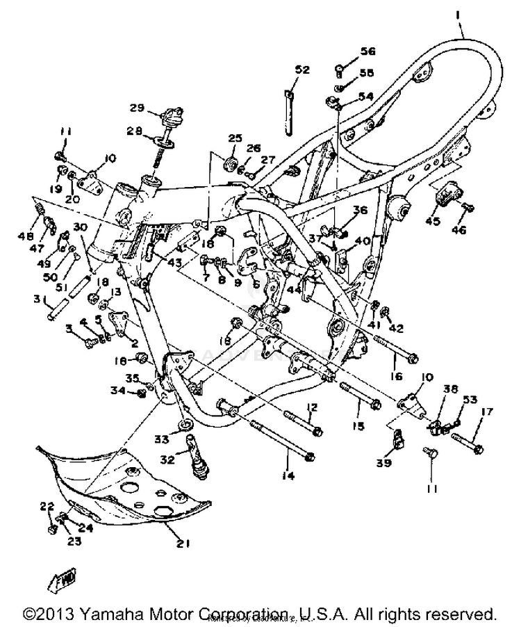 Frame XT500E - 1978 Schematic