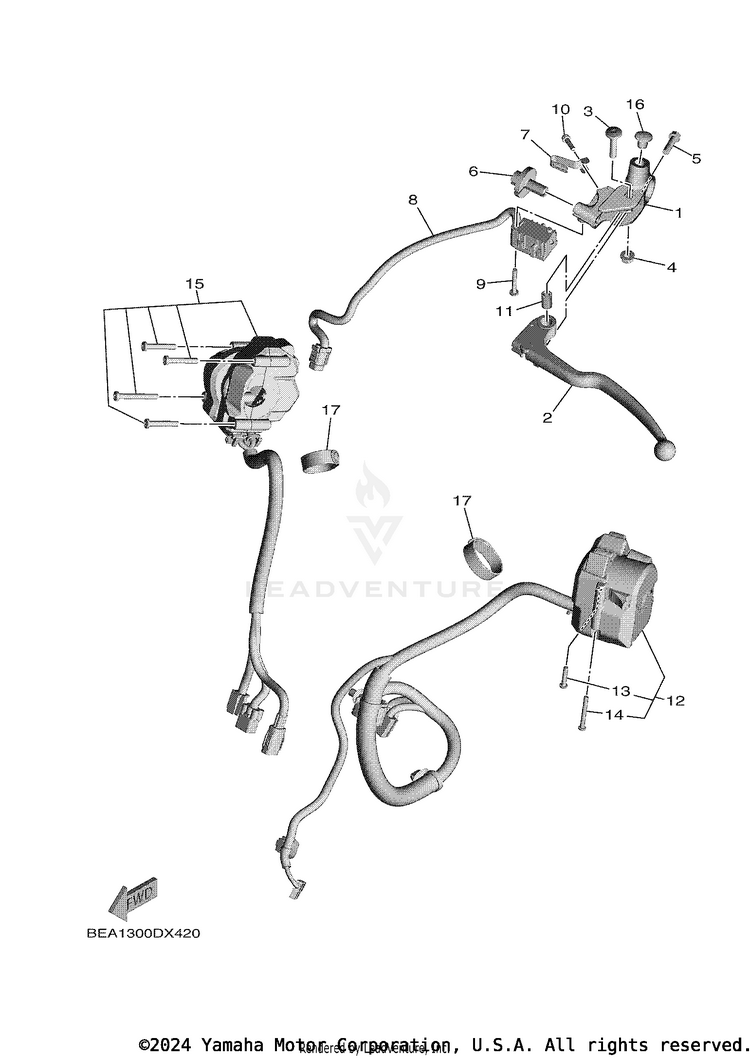 Handle Switch & Lever Schematic