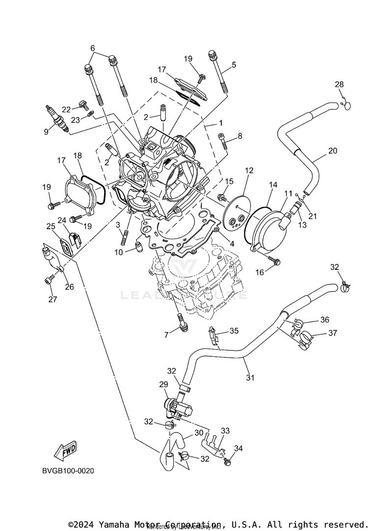 Cylinder Head Schematic