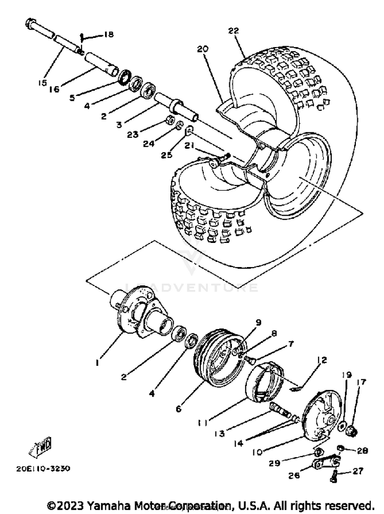 Front Wheel Schematic