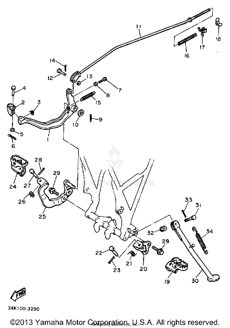 Stand-Footrest Schematic