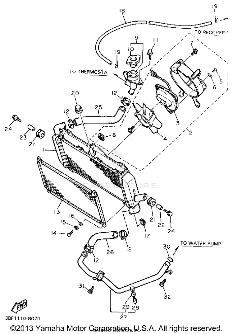 Radiator Hose Schematic