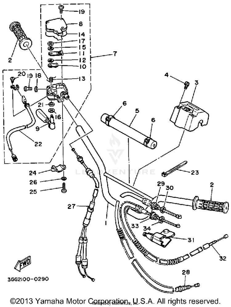 Handlebar-Cable Schematic