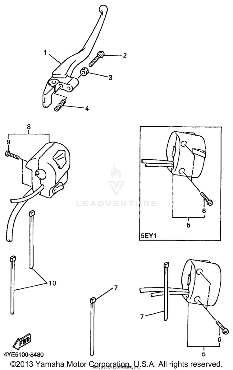Handle Switch Lever Schematic