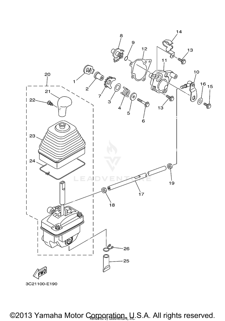 Shift Shaft Schematic