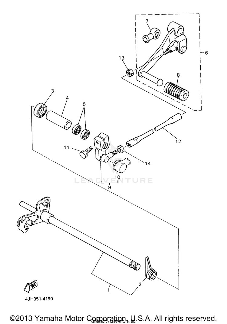 Shift Shaft Schematic