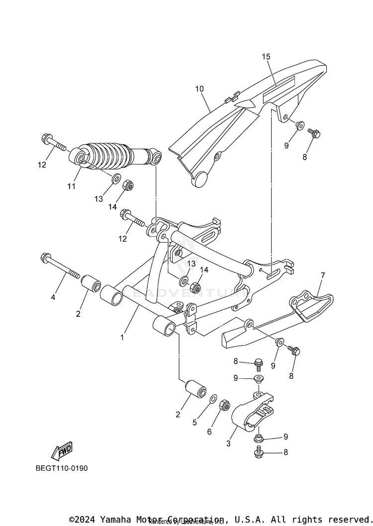 Rear Arm & Suspension Schematic