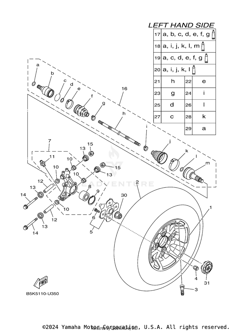 Rear Wheel Schematic