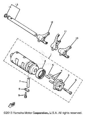 Shift Cam Fork Schematic