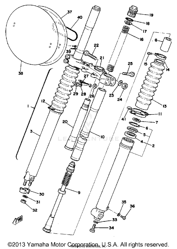 Front Fork Schematic