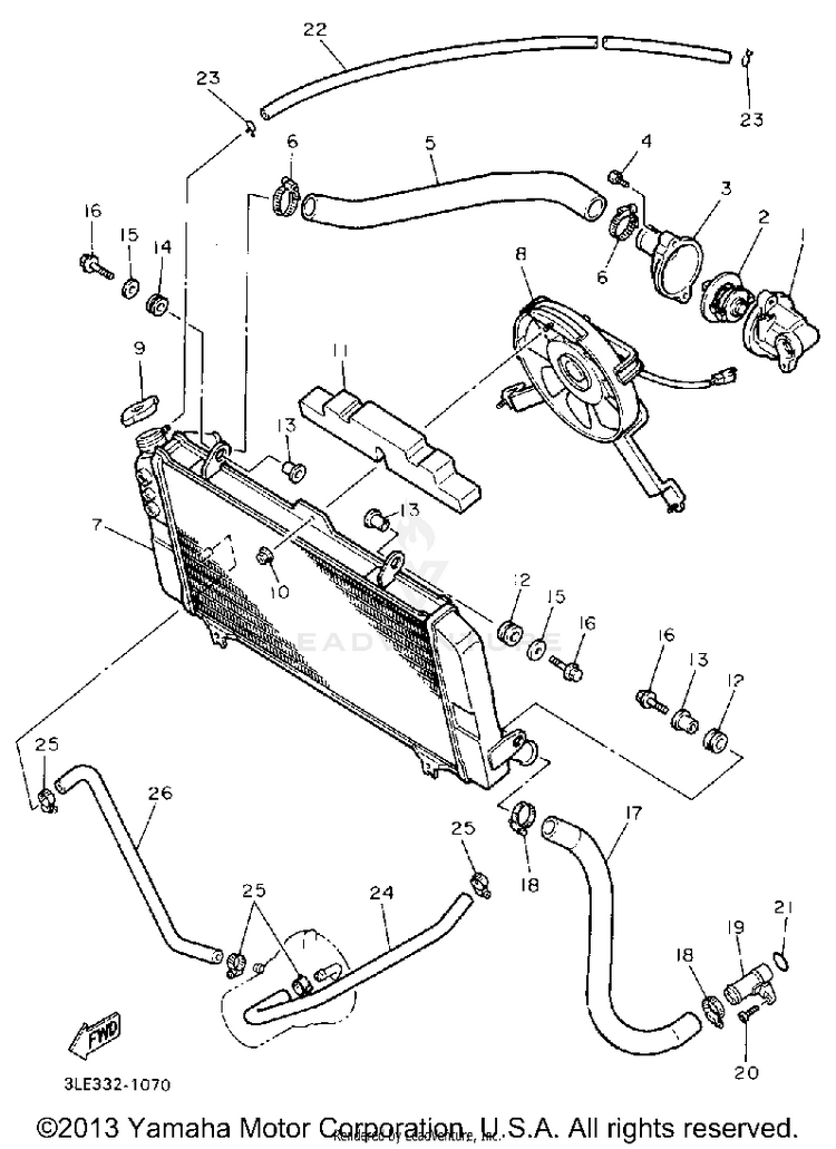 Radiator Hose Schematic