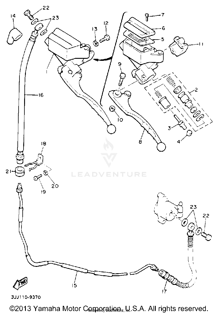 Front Master Cylinder 2 Schematic