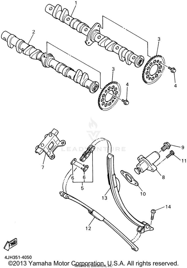 Camshaft Chain Schematic