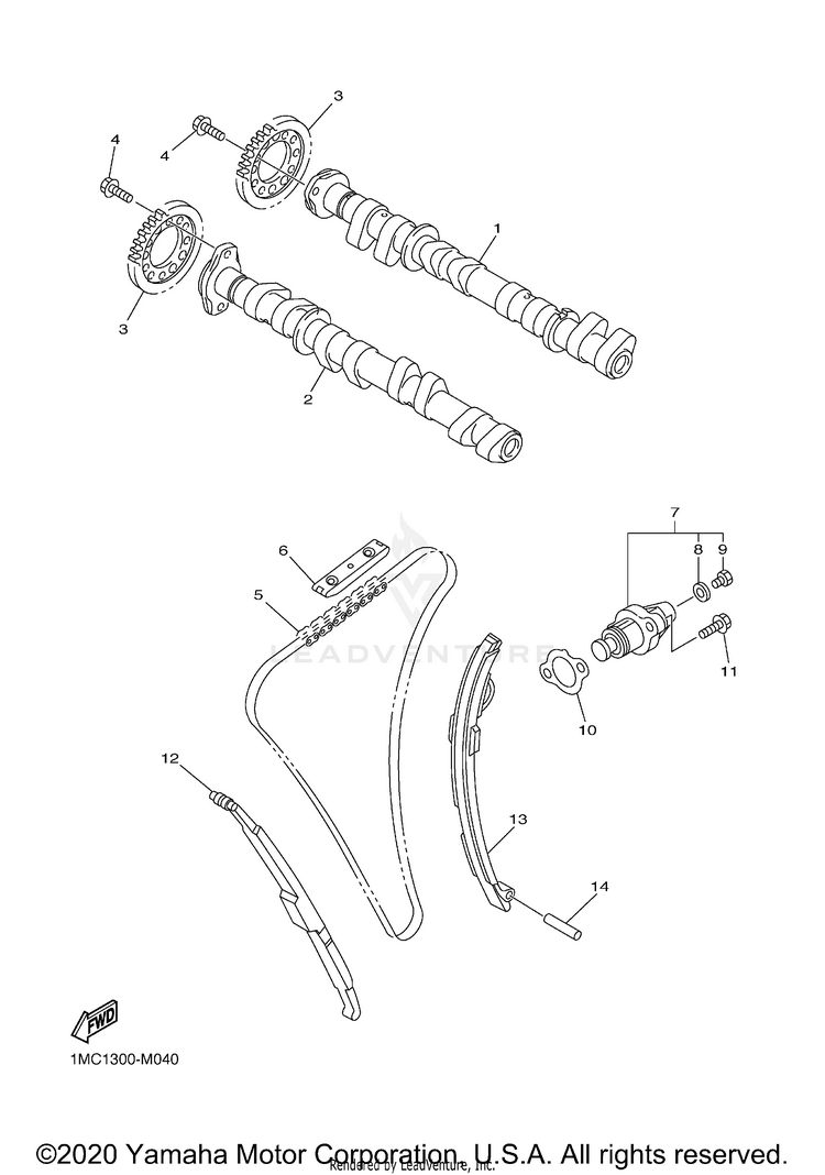 Camshaft Chain Schematic
