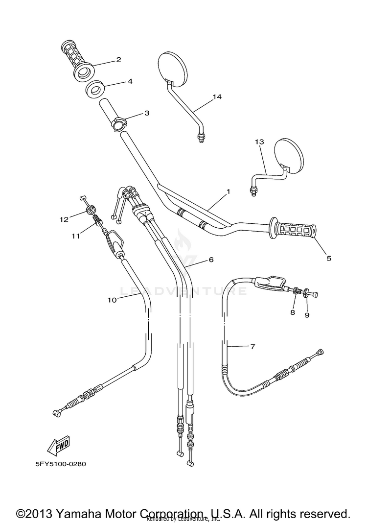 Steering Handle Cable Schematic