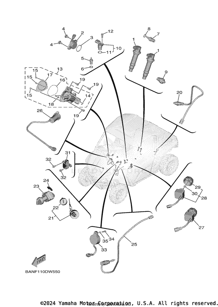 Electrical 1 WOLVERINE X2 EPS - YXE85WPAMS - 2021 Schematic