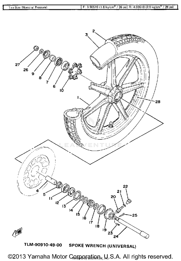 Front Wheel Schematic
