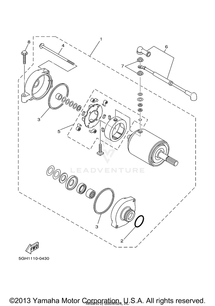 Starting Motor Schematic