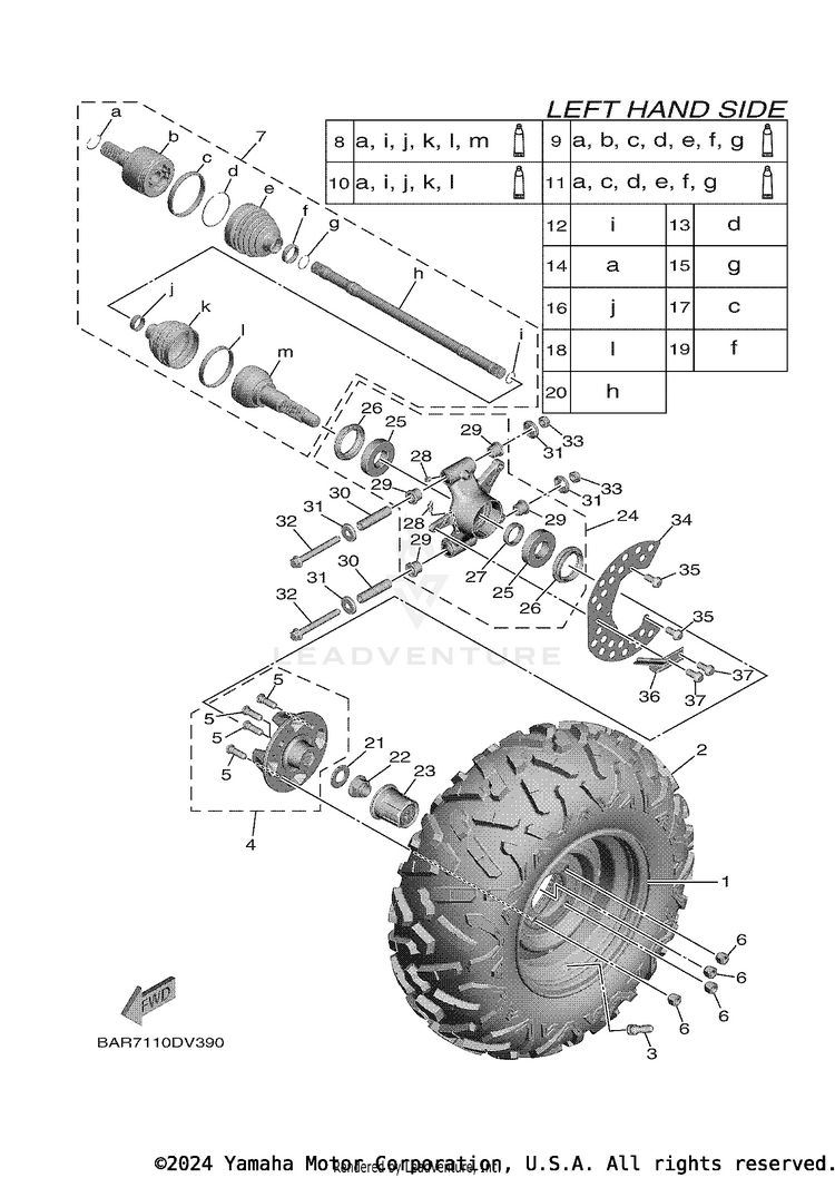 Rear Wheel Schematic