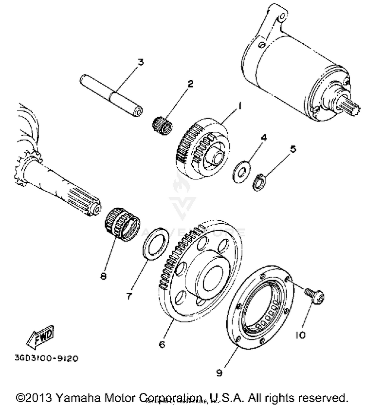 Starter Clutch Schematic