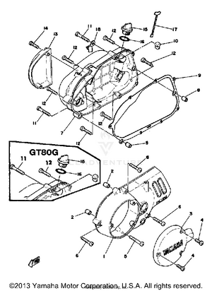 Crankcase Cover Schematic