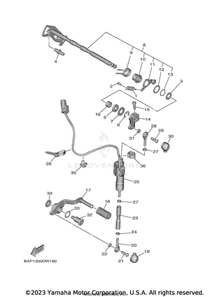 Shift Shaft Schematic
