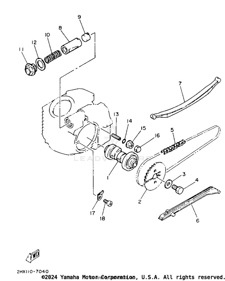 Camshaft - Chain Schematic