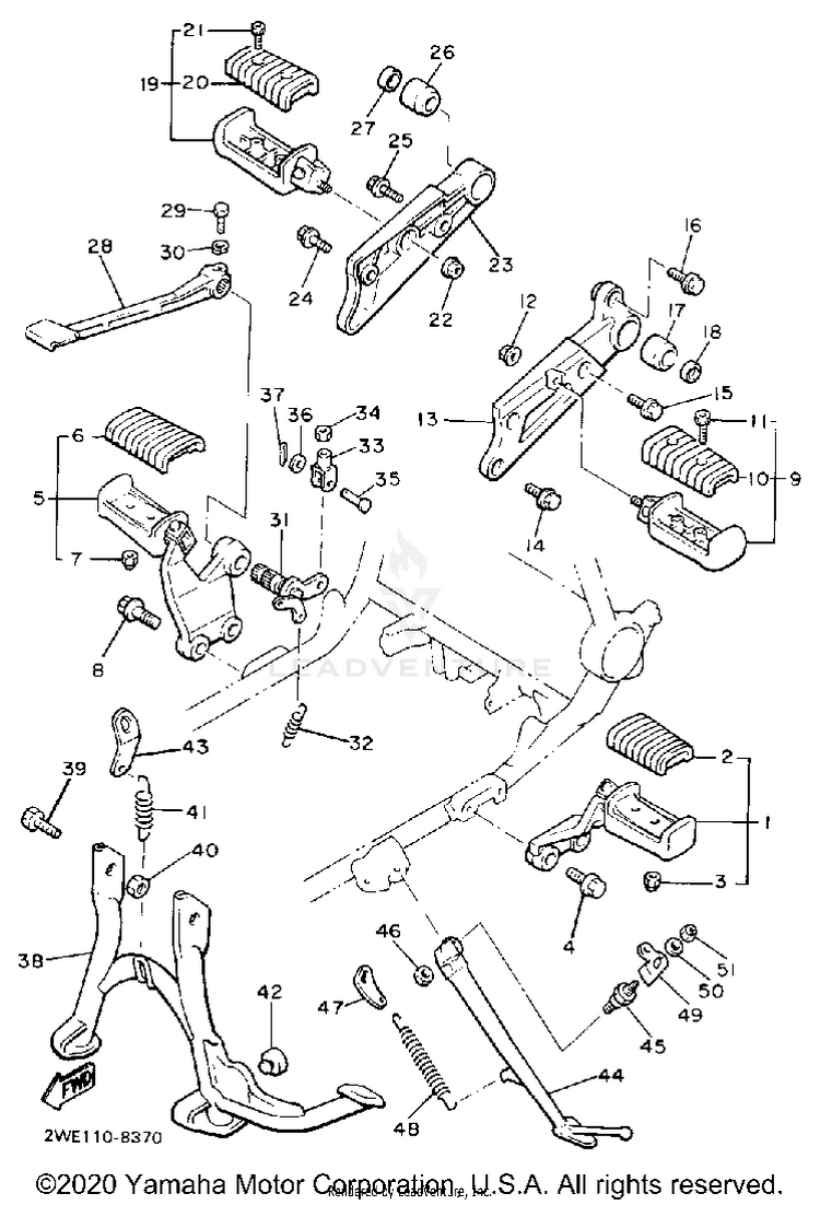 Stand Footrest Schematic