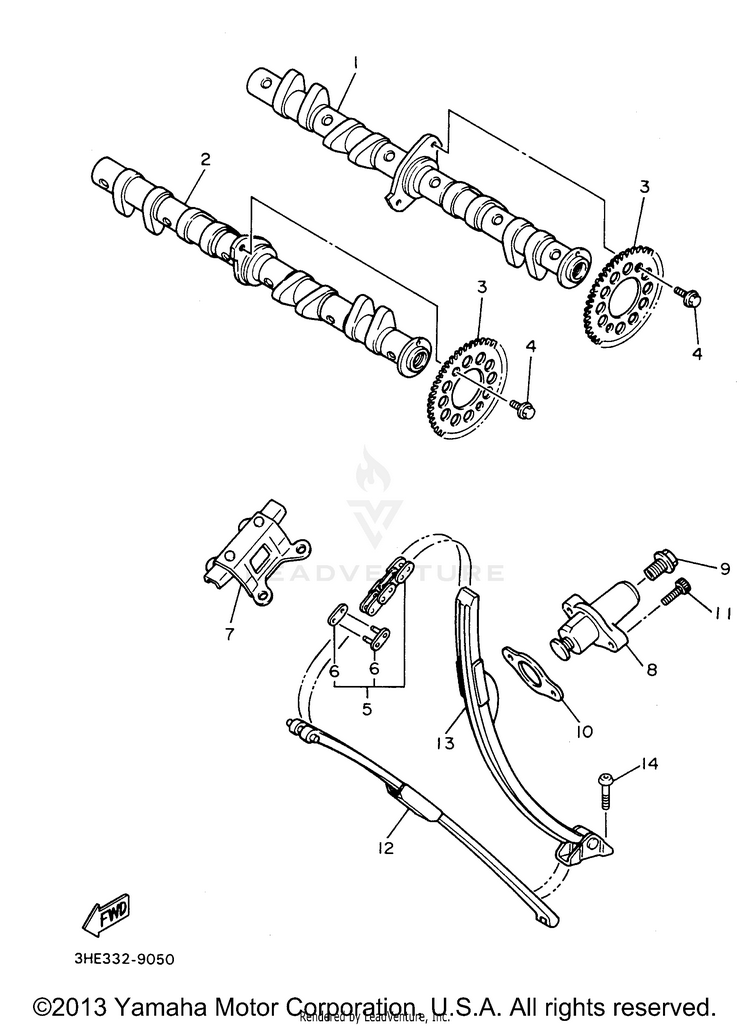 Camshaft Chain Schematic