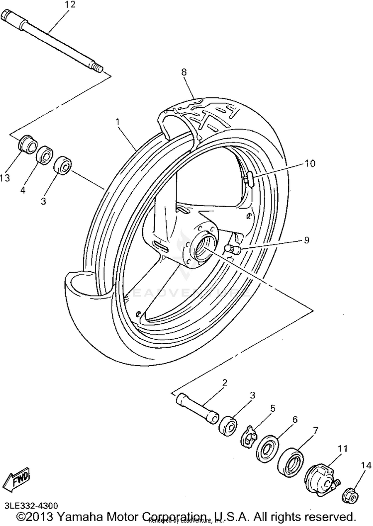 Front Wheel Schematic