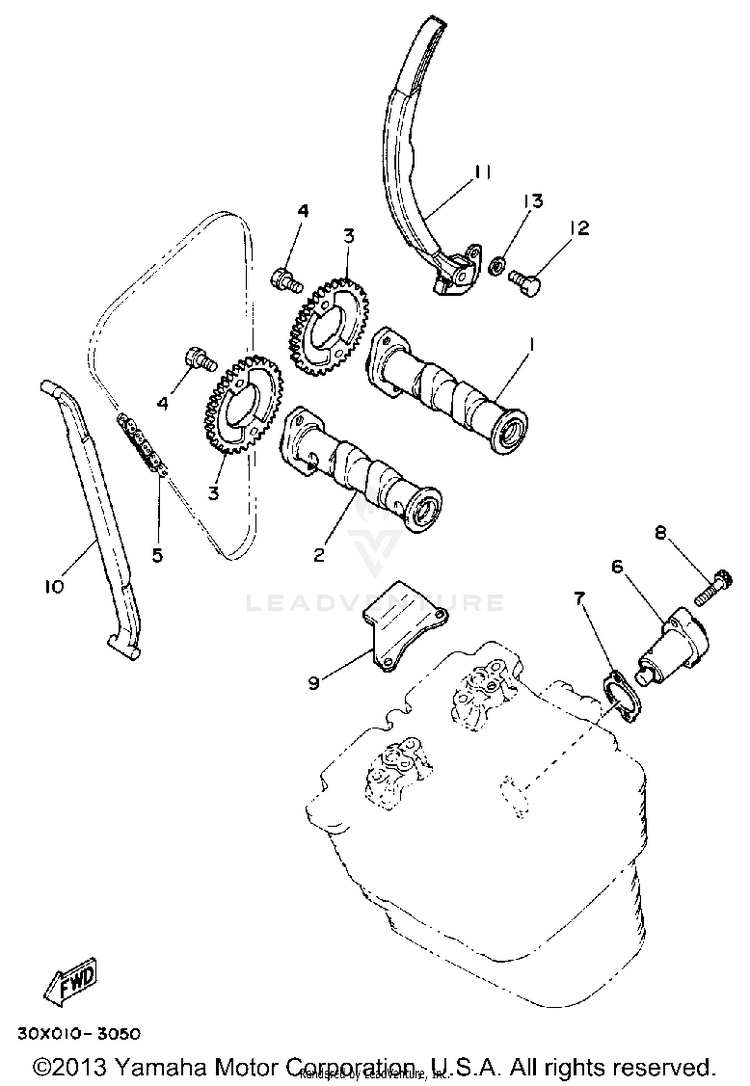 Camshaft - Chain Schematic