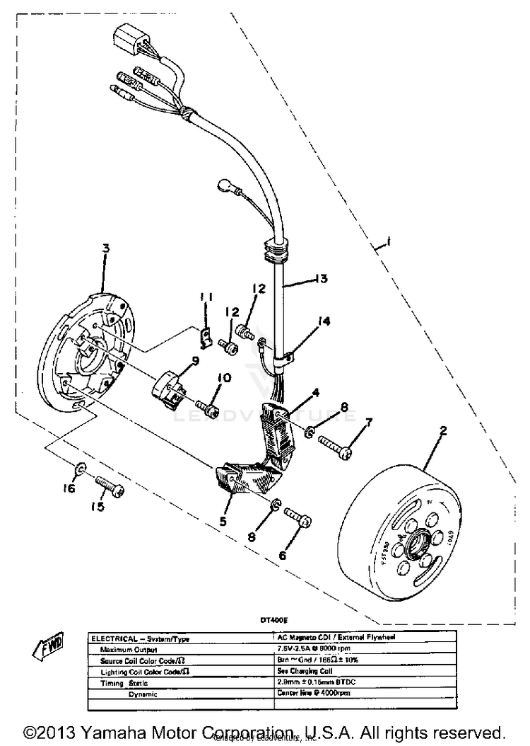 Cdi Magneto Dt400e Schematic