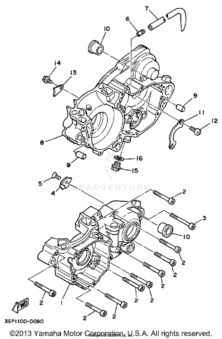 Crankcase Schematic
