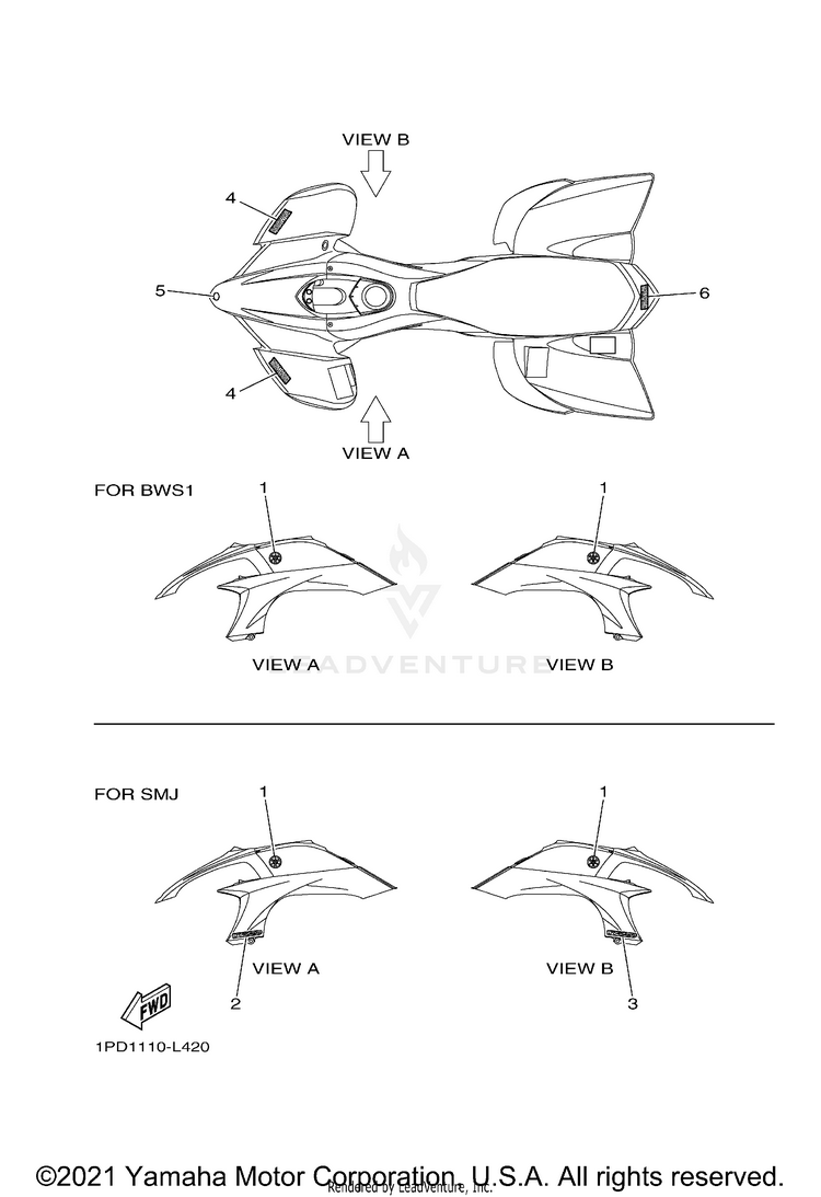 Graphics YFZ450 - YFZ45BB - 2012 Schematic